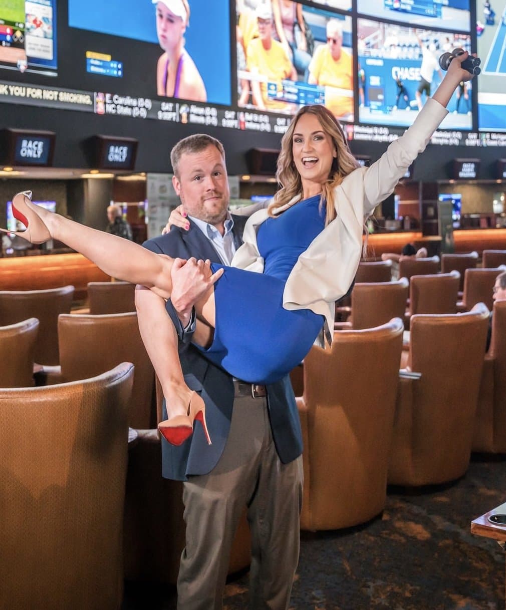 Barstool bimbo & former ESPN hottie proudly gets wet, wild, & topless at spring break