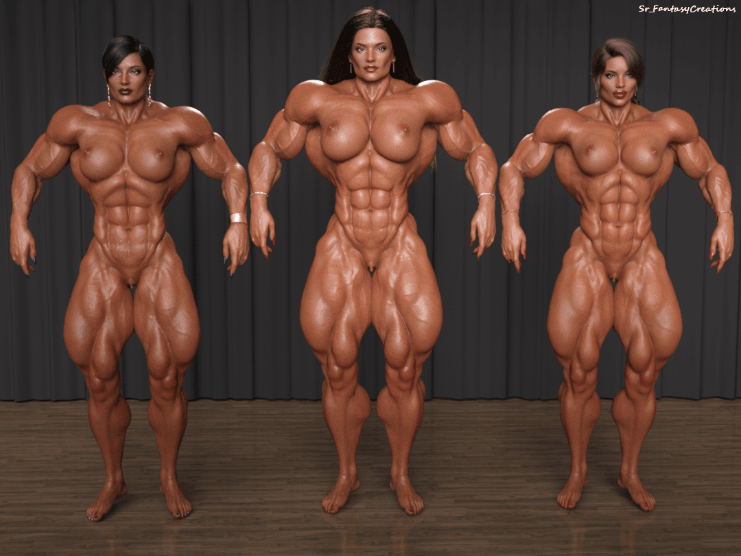 Nude Ms Olympia, mandatory muscle touching & feeling