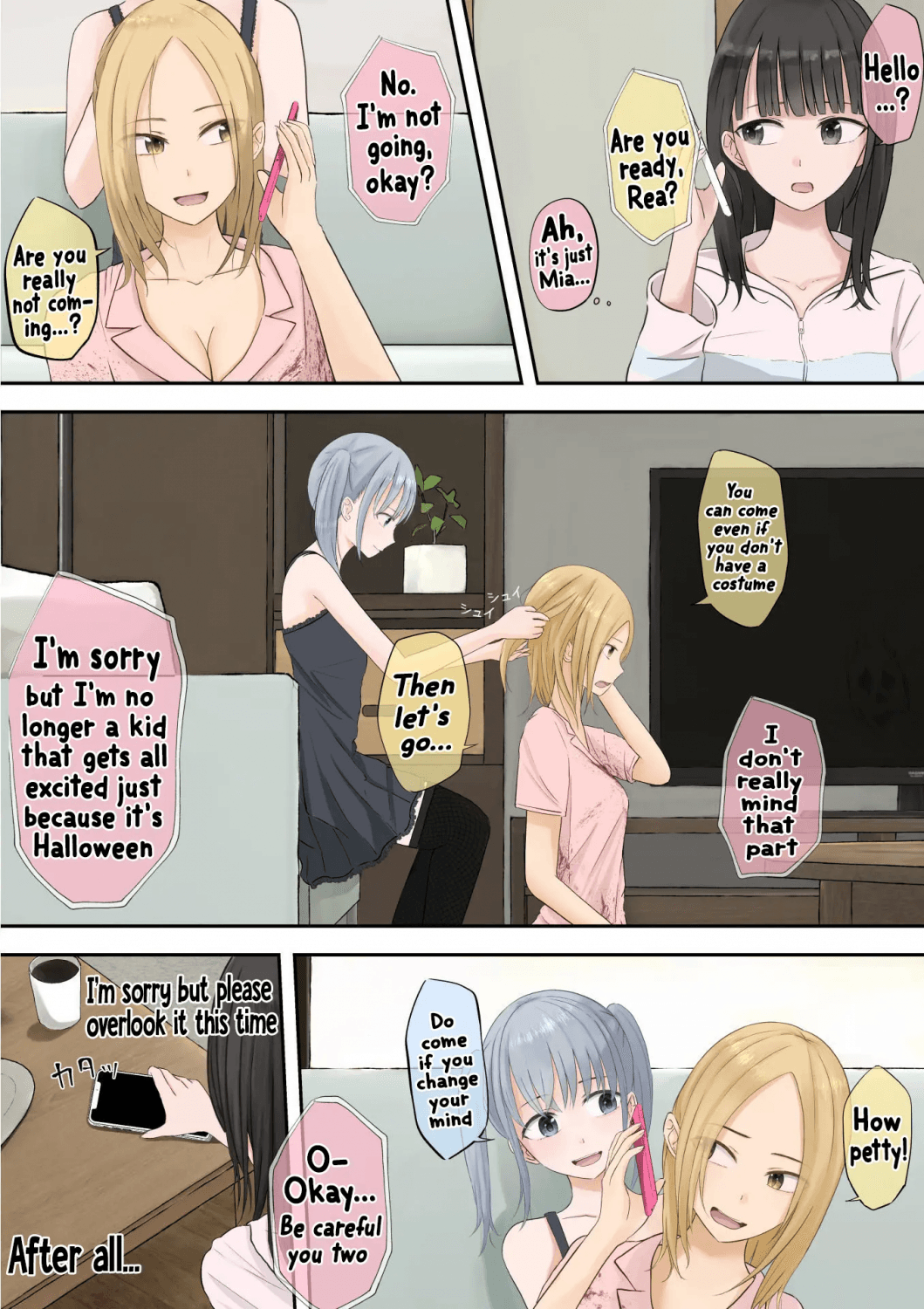 Click to view full size Halloween Roshutsu Shoujo _ Halloween Exhibitionist Girl nude version