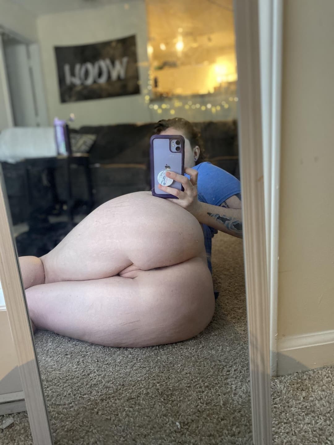 Slut Big Tit BBW Mom Spreads Her Big Holes Wide