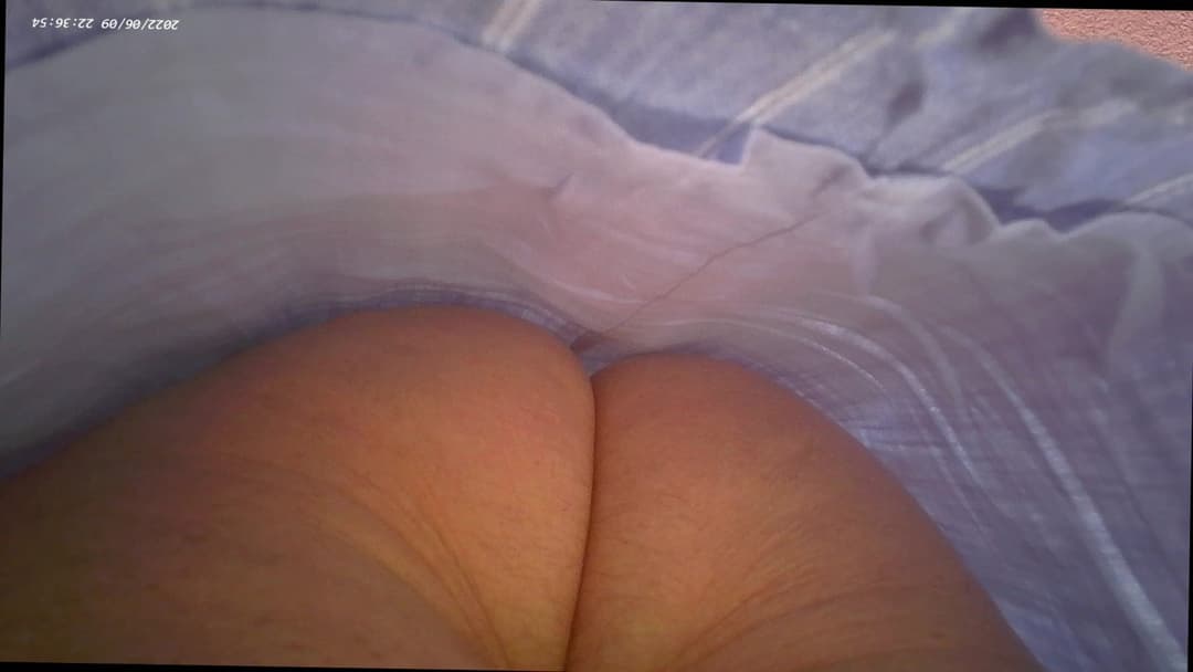 Cheating mature nurse Solange upskirted panty or pantyless