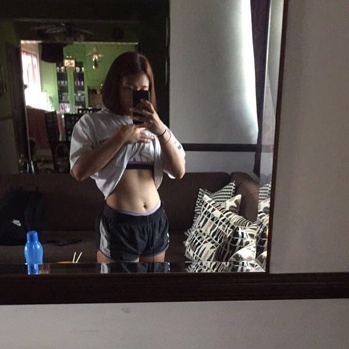 My favourite fitness girl with big thigh but I like her thigh more But she arrogance type