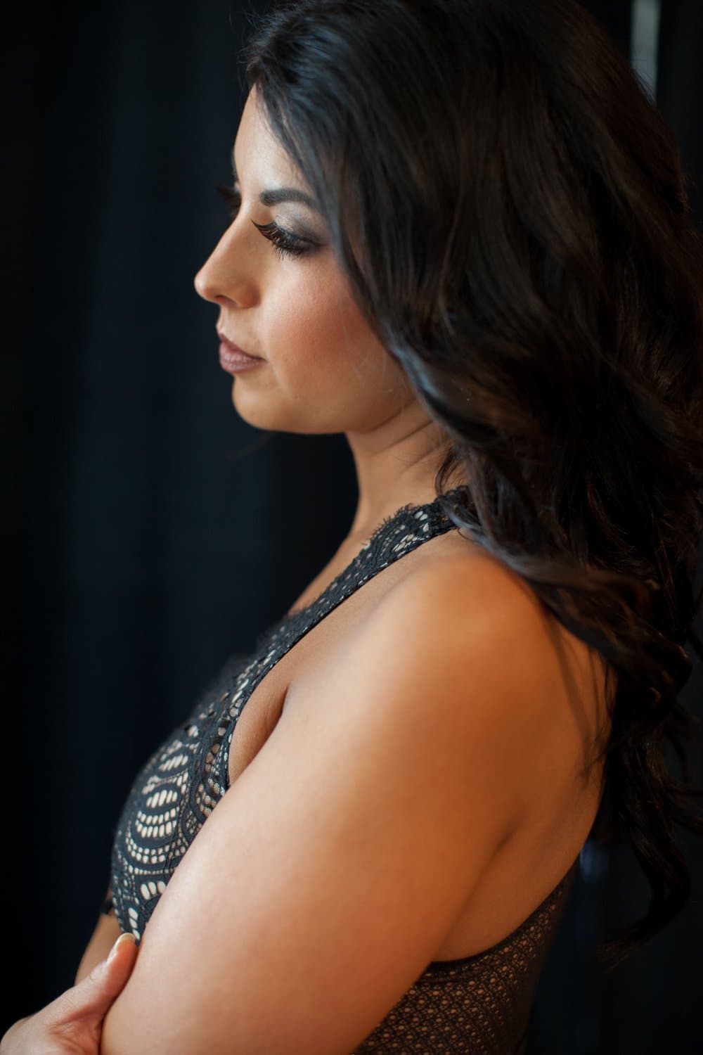 hermosa belleza de grandes tetas Boudoir