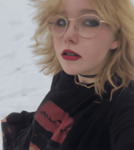 Click to view full size cute goth girlfriend with braces nudes