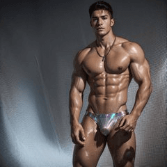 Click to view full size GAY A.I. MUSCLE MEN IN LINGERIE ???????