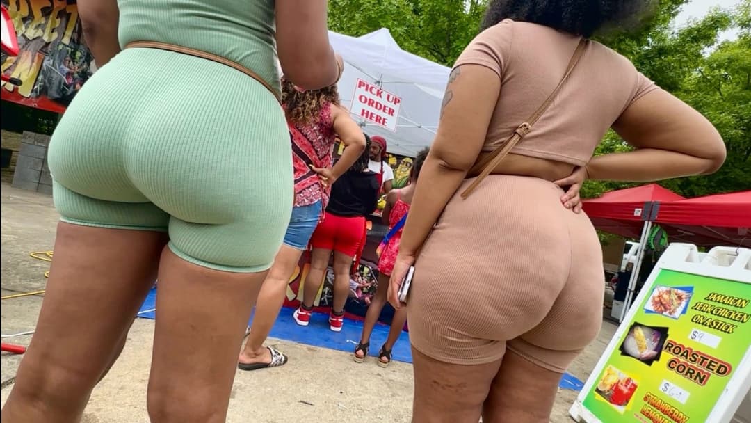 Green & Brown Booty Shorts