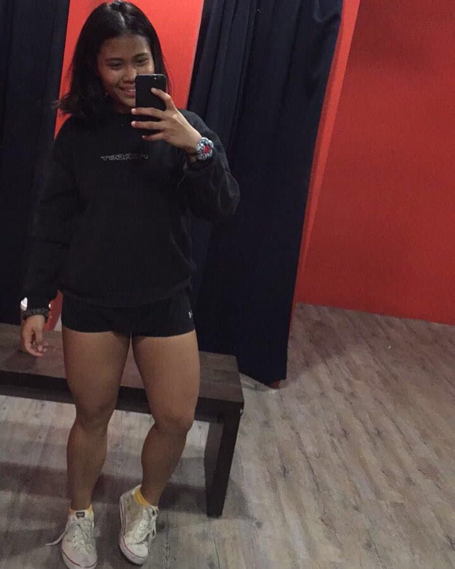 My favourite fitness girl with big thigh but I like her thigh more But she arrogance type