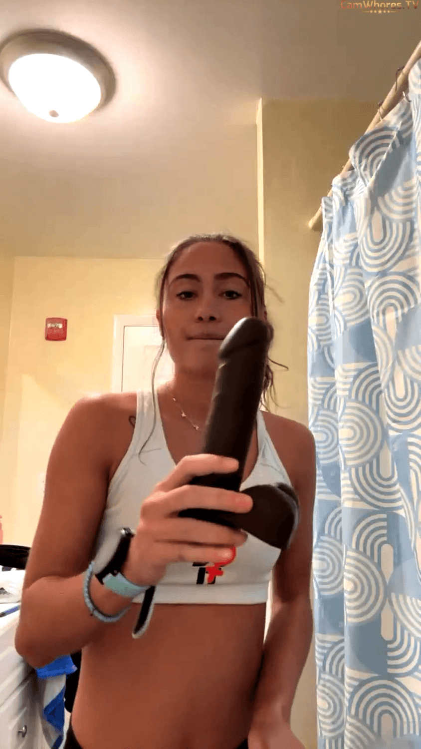 white snowbunny teen tries bbc dildo - first bbc dildo