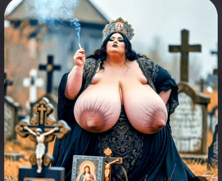 Several fat cemetery Queens to worship .. with several hidden goodies