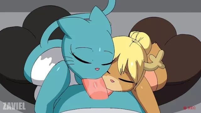 Nicole Gym Threesome Cartoon Hentai HOT Furry girl (Furry, ass, e-girls, asian, abg, hentai)