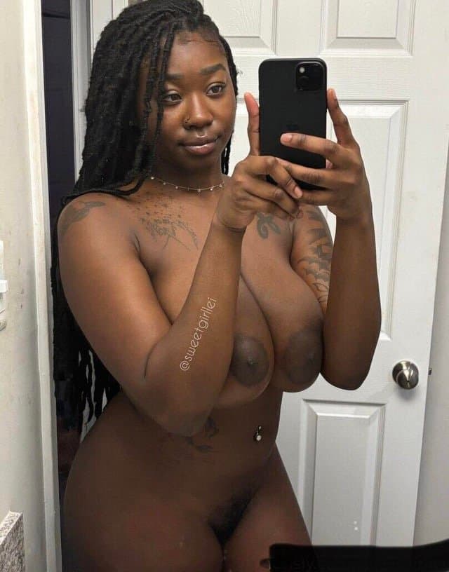 BBW darkskin big titty ebony