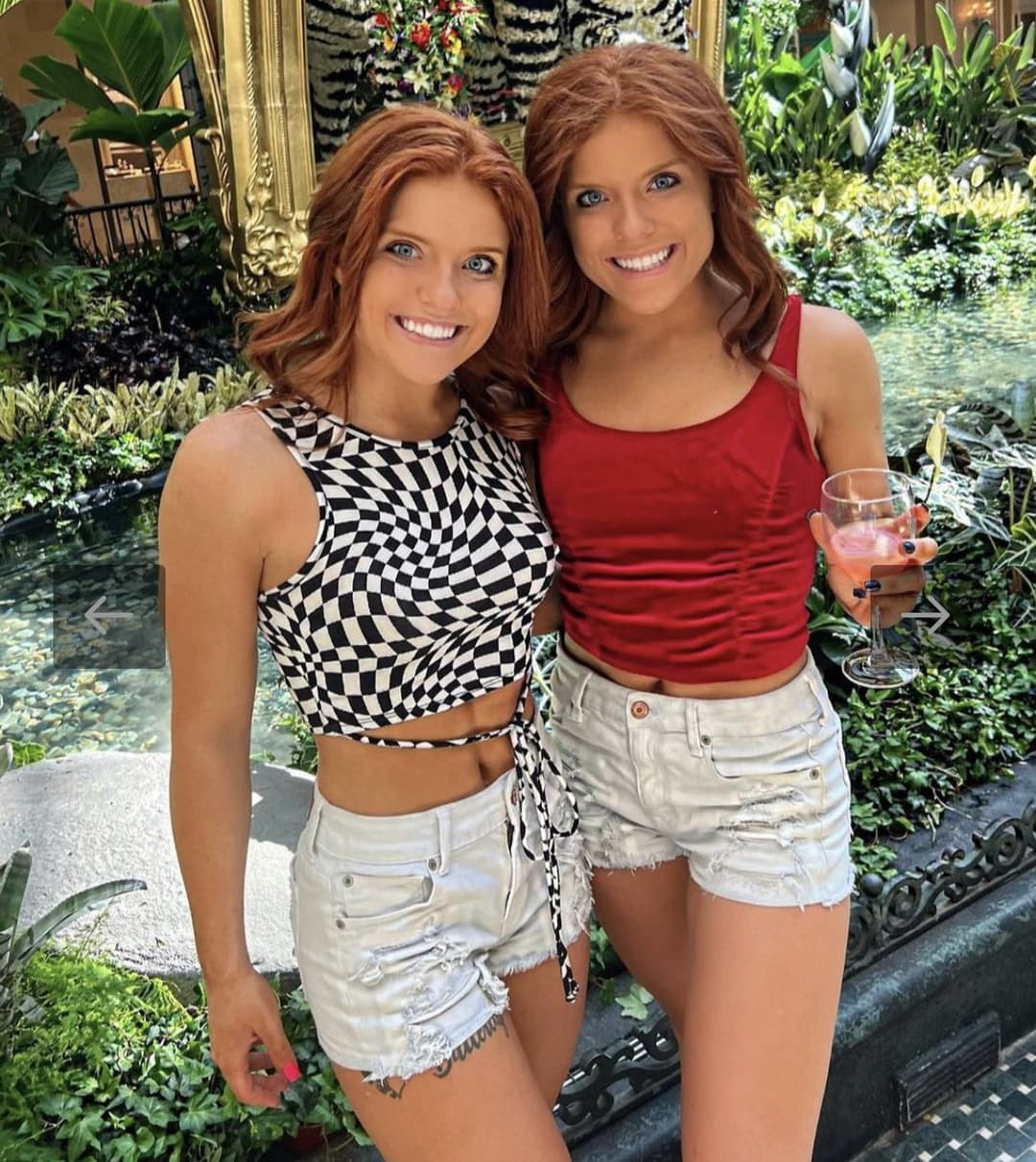 Hot College Bikini Twins (Redheads)(Athletic)