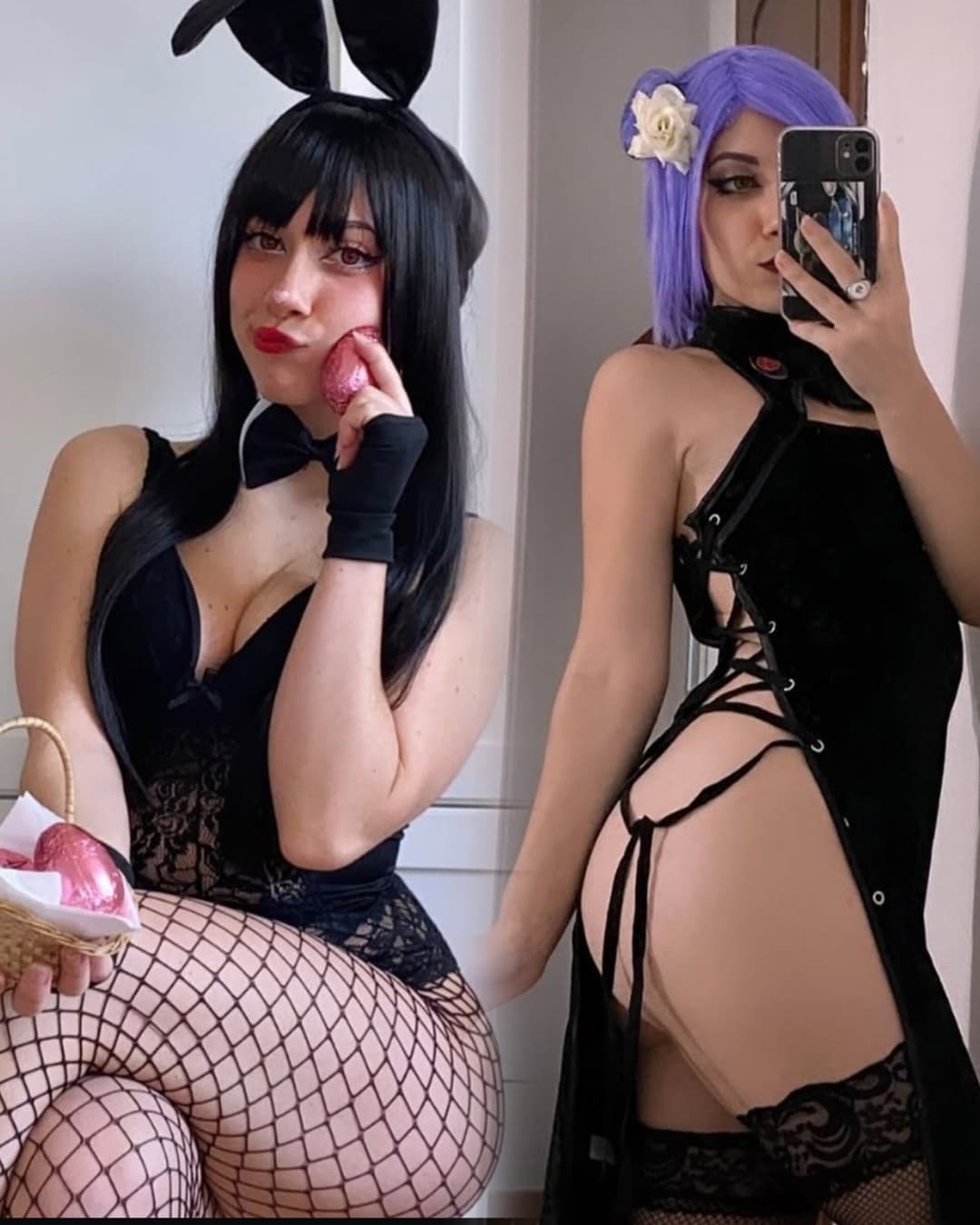 IRL friend 2 cosplay double assjob cum. ( ai )