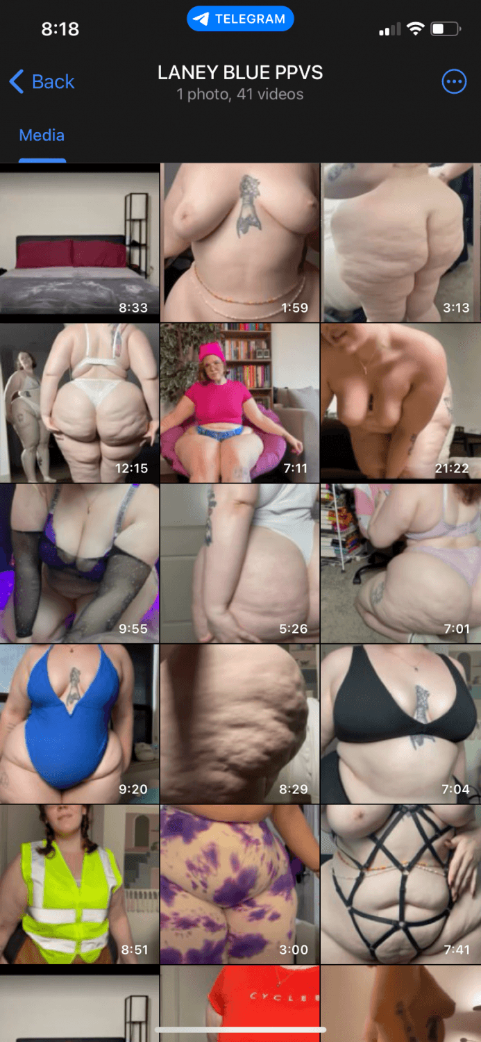 Laney Blue BBW Pawg Naked Booty Clapping