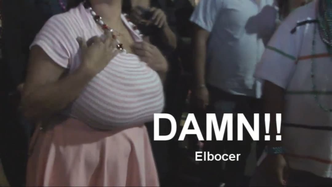 Classic: MAMMOTH Juggs flashed at Mardi Gras!!