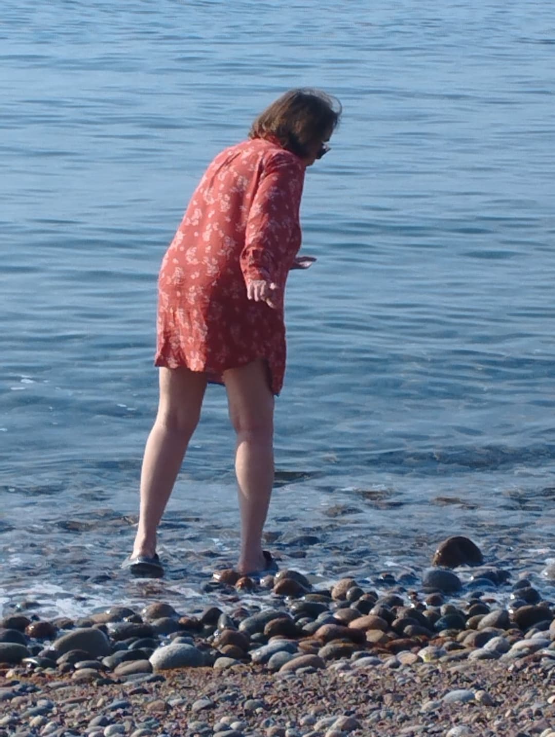 Enjoying with drift wood