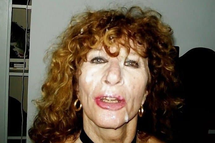 French filthy mature gangbang bukkake