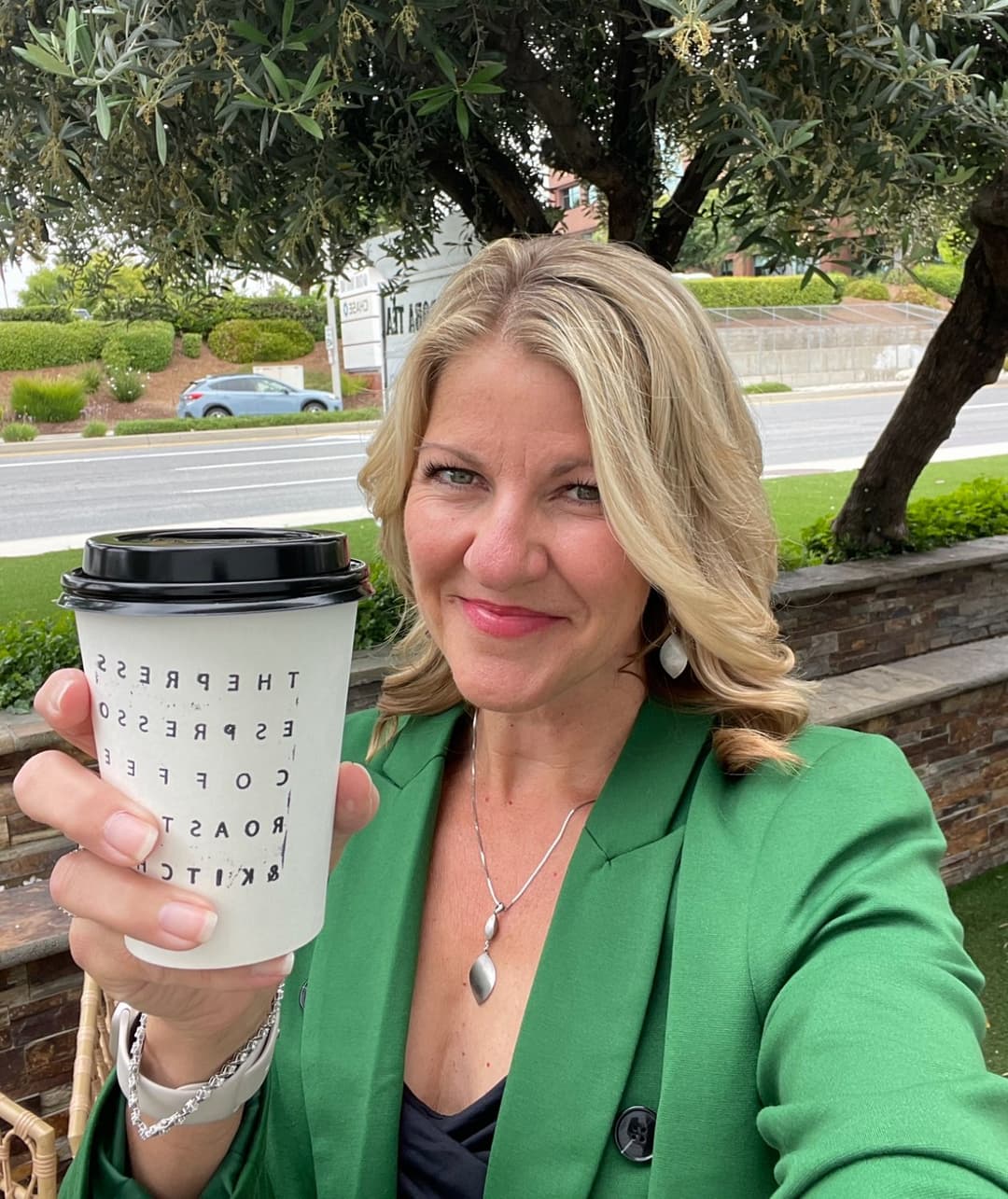 Coffee anyone? She takes it black..but begs for creamer