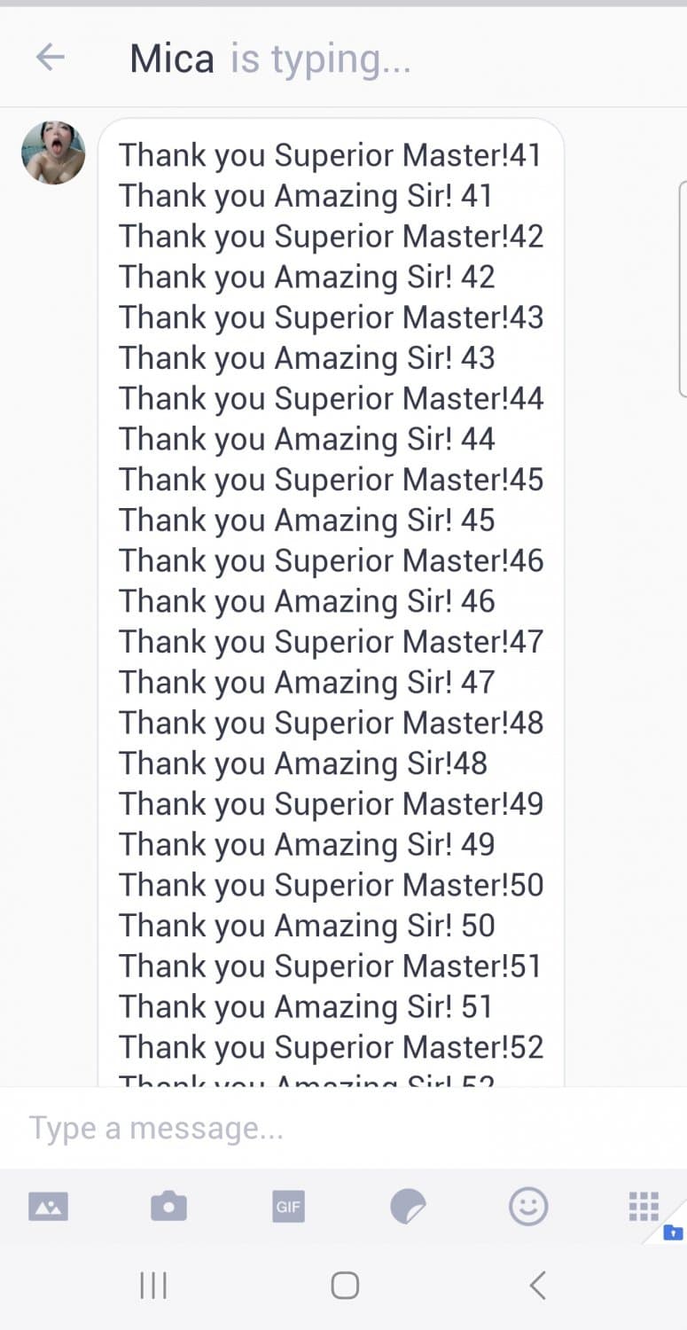 Srupid worthless pinay cumdump bitch Mica doing degrading task on my command ! ?