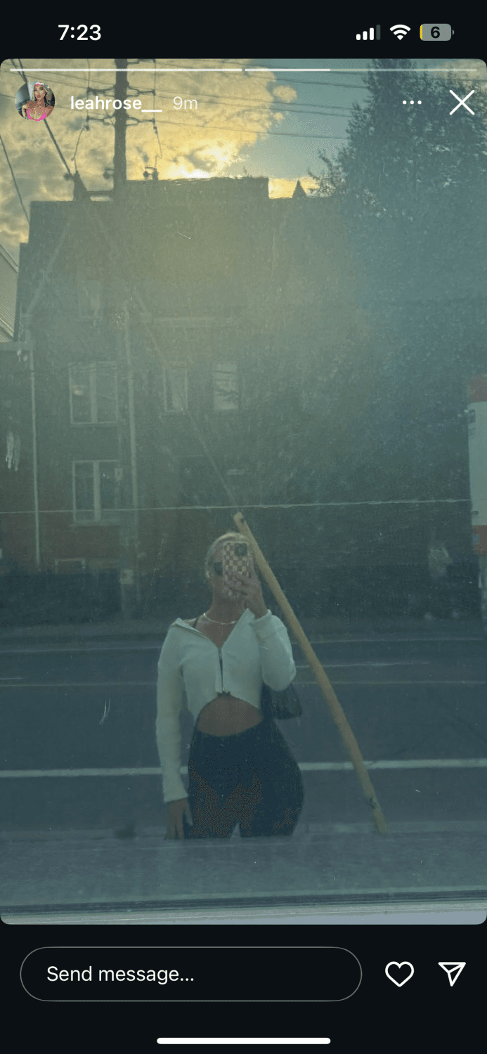 sexy gym instructor leah rose