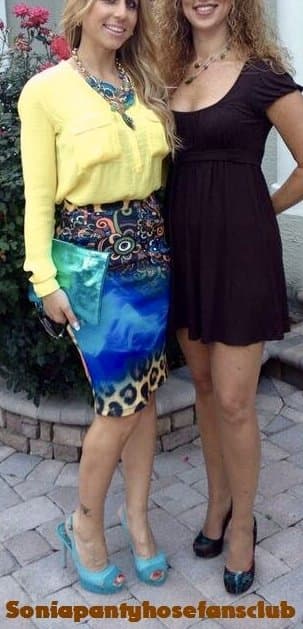 Sonia in her Shiny Sexy Pantyhose