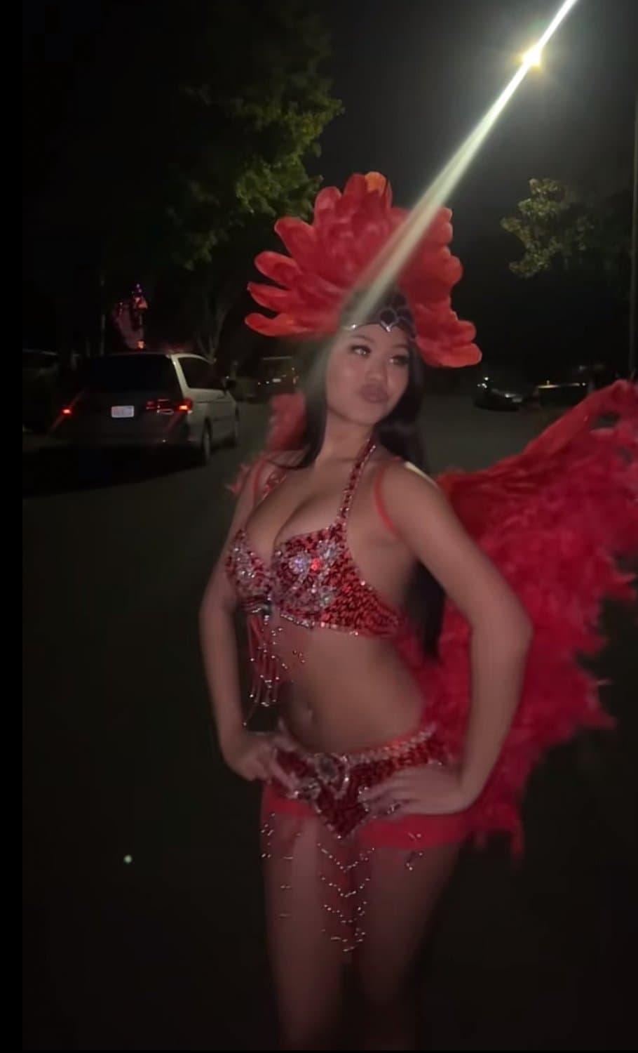 Asian slut fucked at Halloween party by bbc