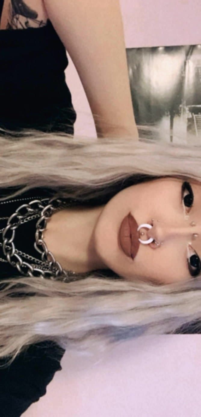 Eye contact while I drain you