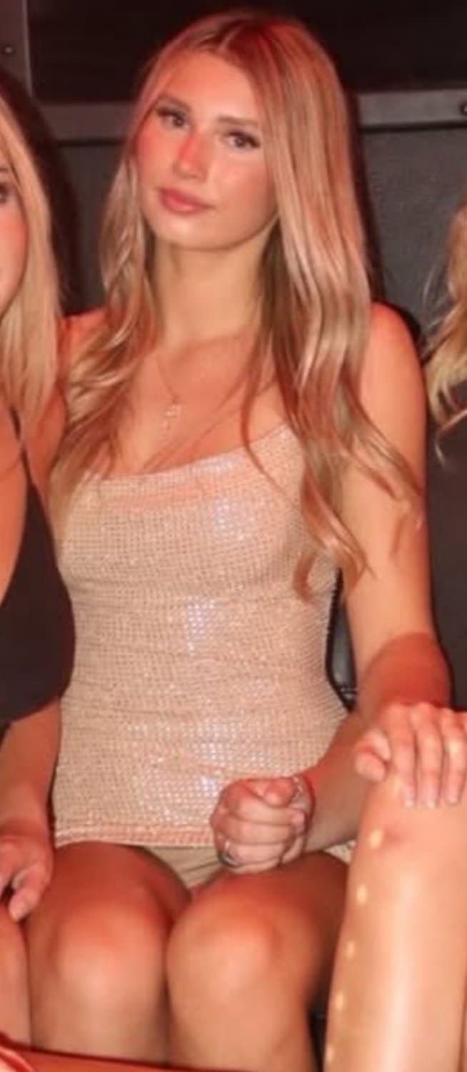 Click to view full size She tried to cover her upskirt but we can all see they’re pink. Just like her teen pussy