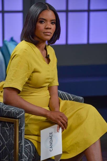 Black honey Candace Owens is brown sugar. Shut up this petite slut with white cock in her mouth