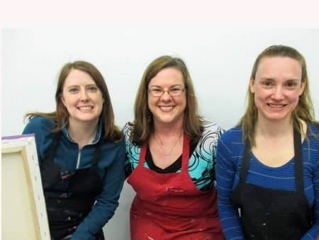 The Trio and  their bouncing bare tits