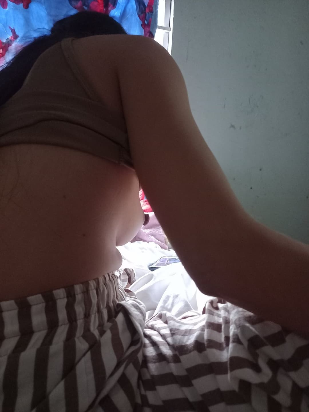 Right breast nipple B-cup 75, 43kg Asian girl