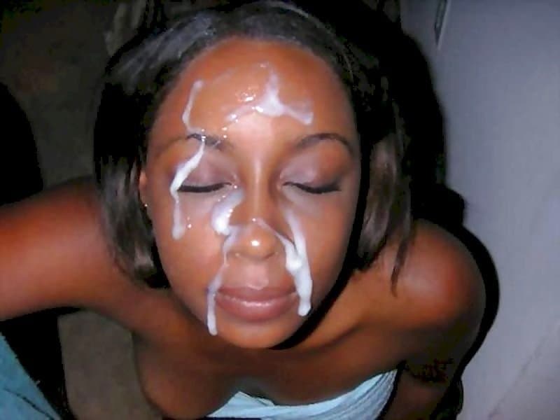 black cum facials