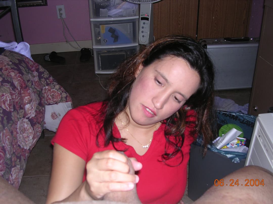 Brunette swinger wife sucks black cock too