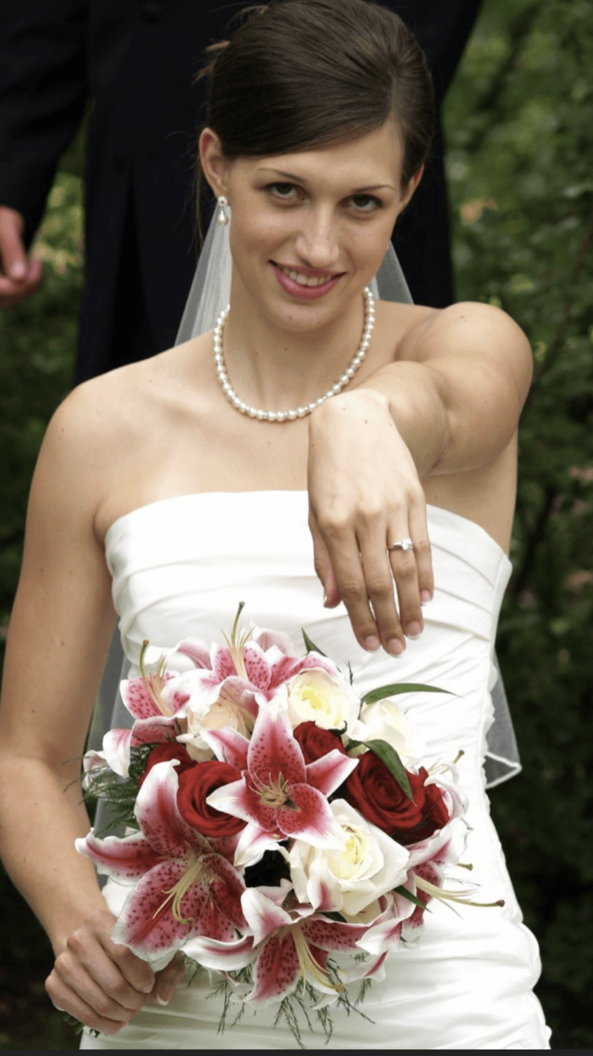 Innocent bride is a closet whore with a deep cunt behind closed doors.