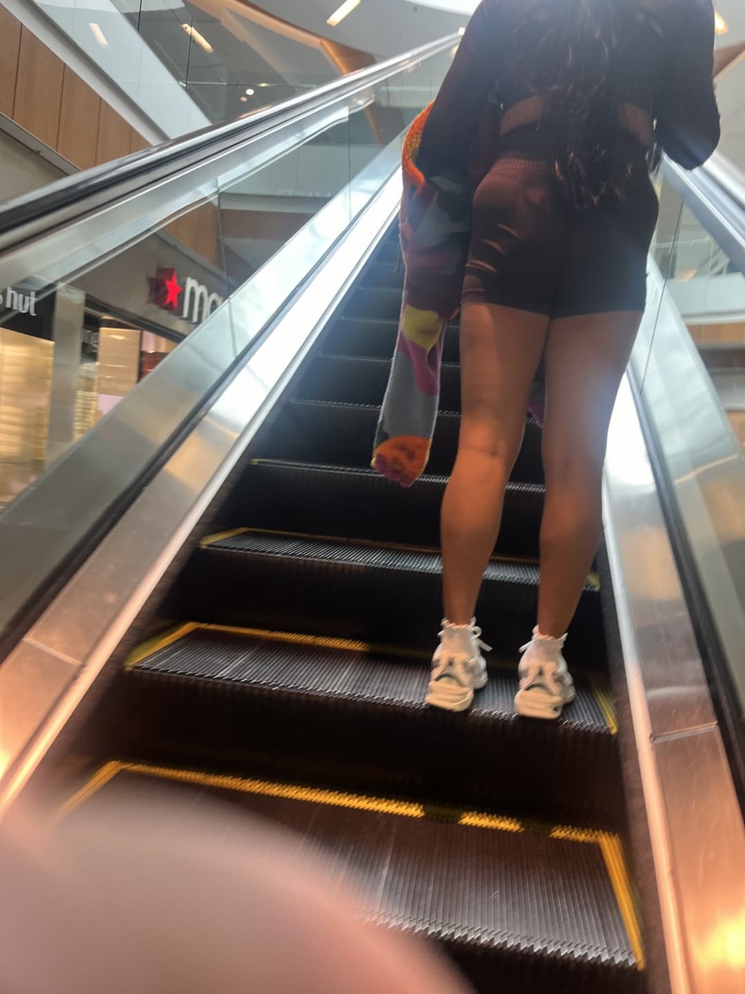Elevator Milf Candid Shopping