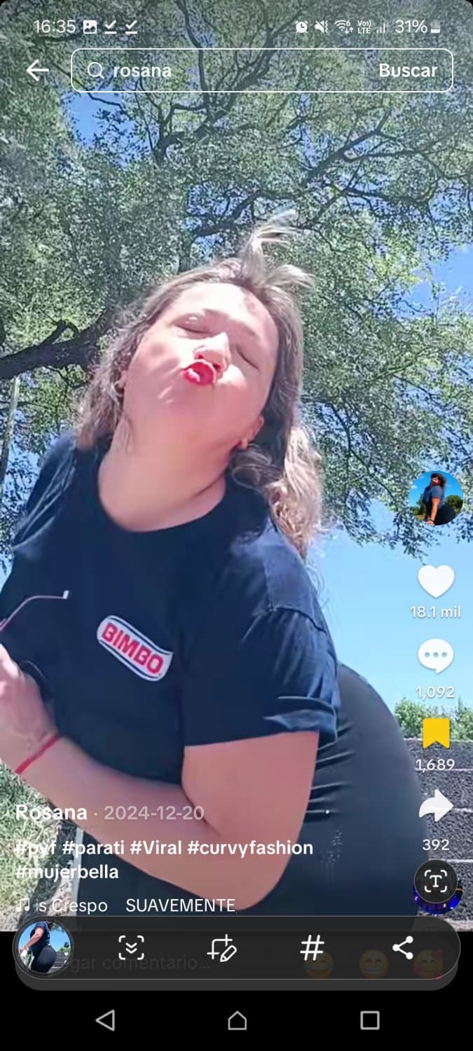 Rosana Alicia maidana milf culona mega culo madura tiktok bimbo pan bimbo