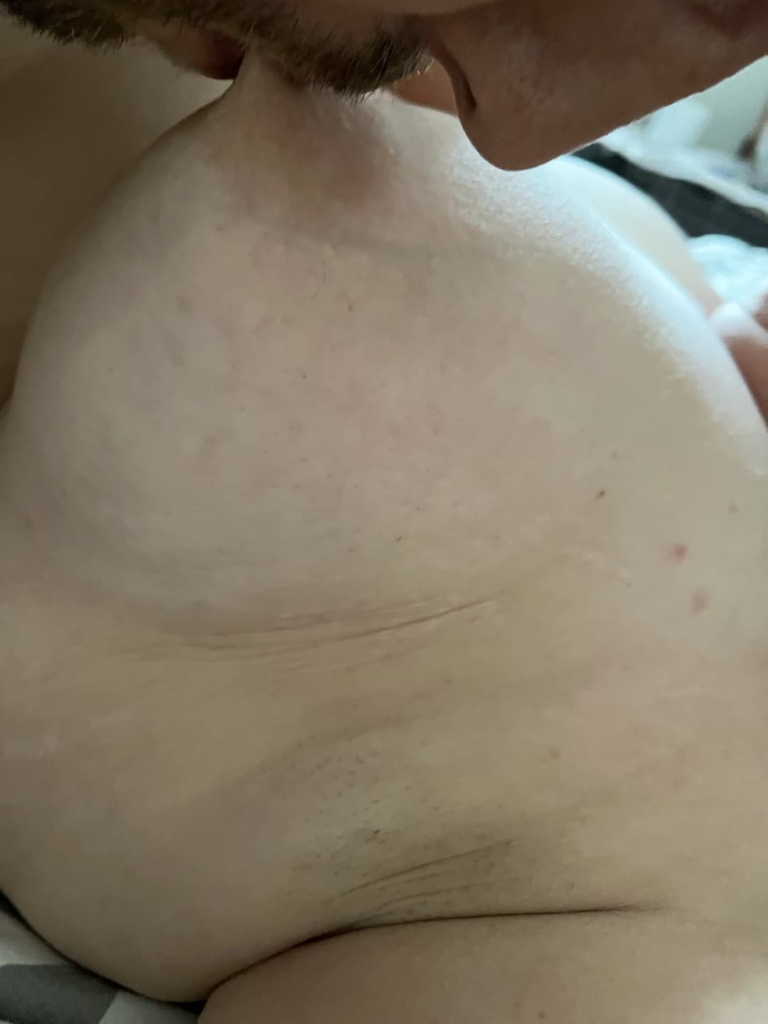 Grabbing her fat belly & stuffing her hairy pussy