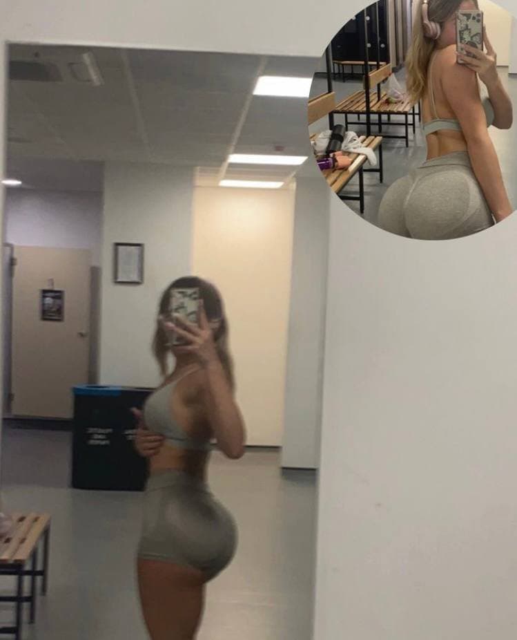 Cute gym slut Daniella loves showing off her curvy body