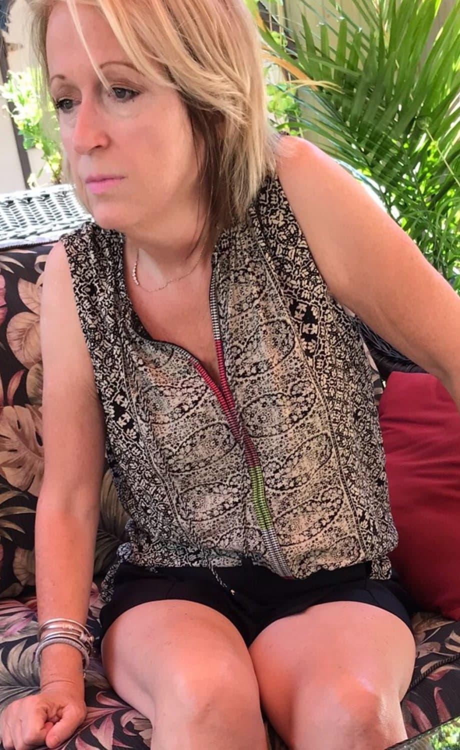 Mature Wife Cock Play and Flashes Boobs