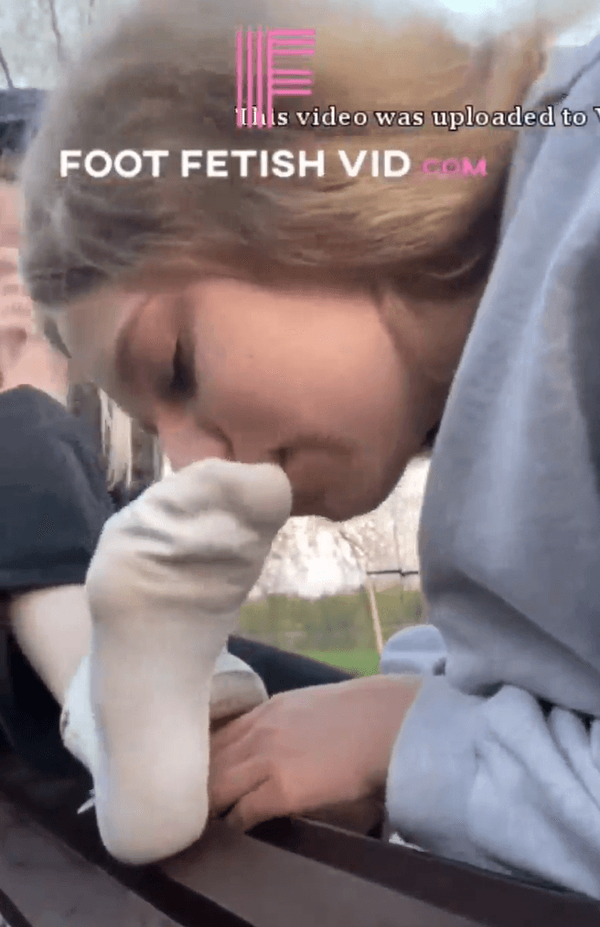 Click to view full size Playwithhanny Blonde Lesbian Foot Worship Public Humiliation
