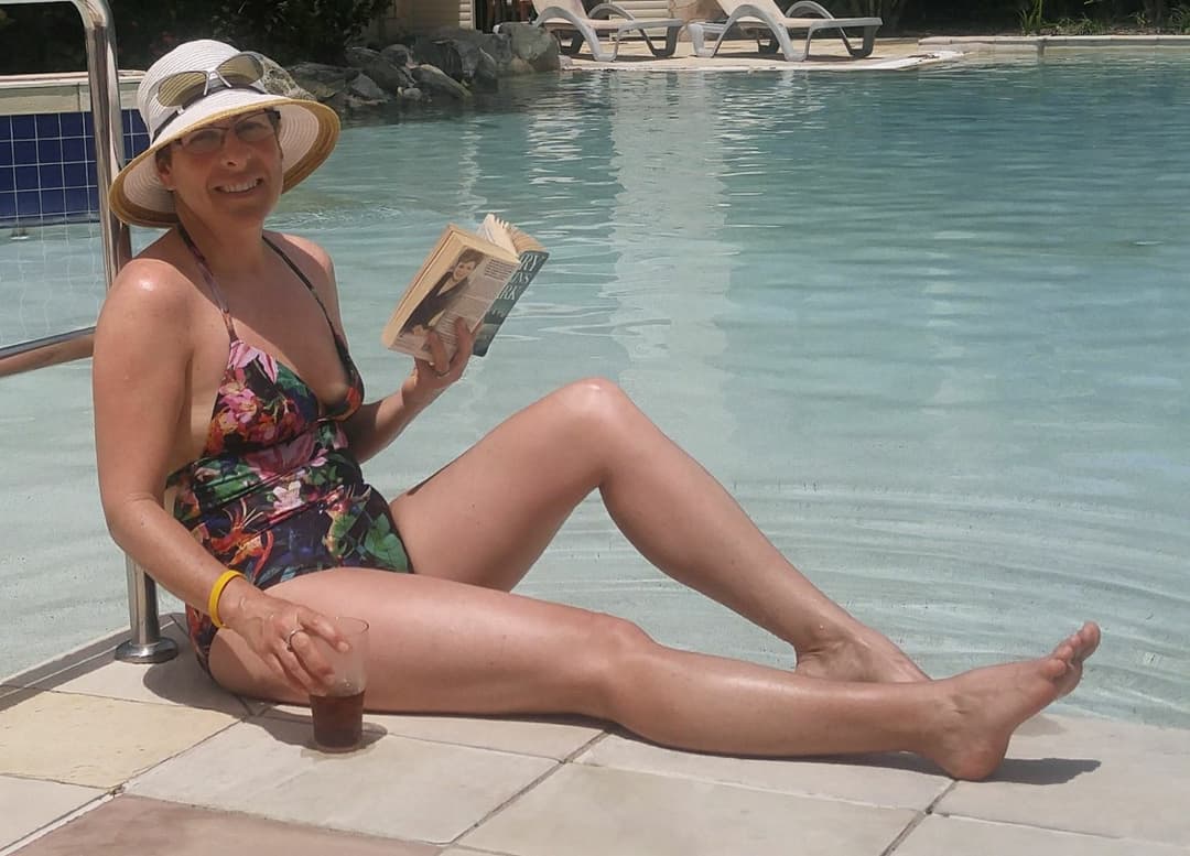 Click to view full size Sexy horny naughty Mormon milf. Swimsuit and birthday suit collection!!