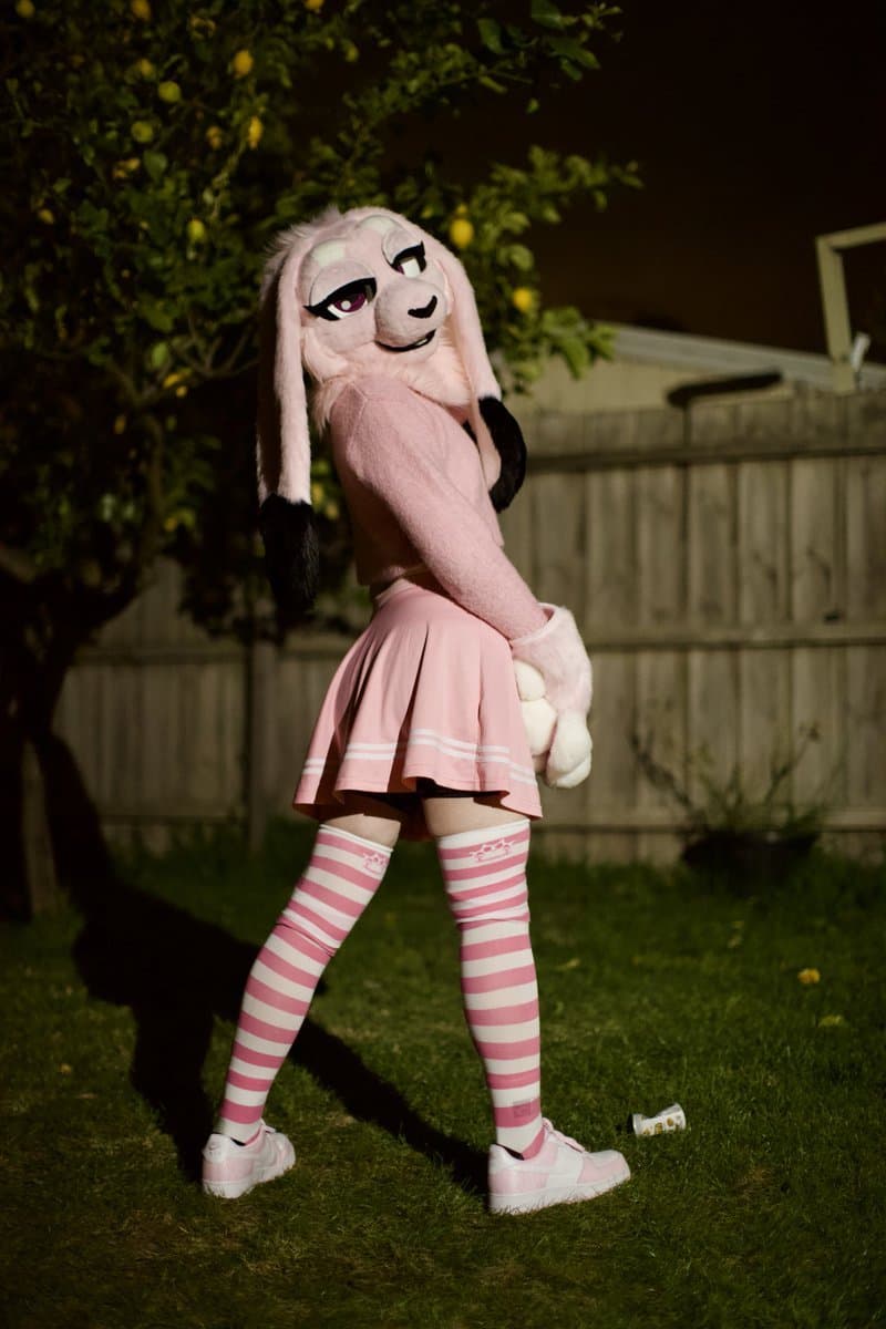 [FURRY] ??? Australian femboy with pink bunny fursuit (bňüŷÿbüņș/ĦöppëřĦöpș_)