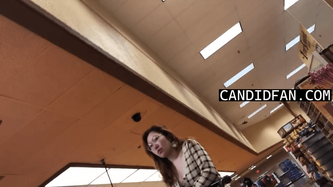 Spying on my neighbor in her tight denim skirt - Captured on hidden cam for 21 minutes