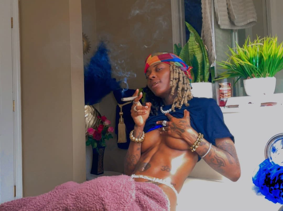 Black dyke stud ebony tomboy Tajee P2