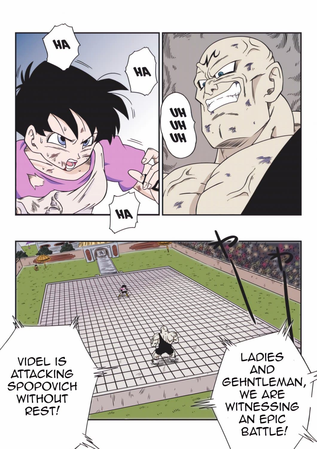 DBZ Hentai Comic Videl vs Spopovich
