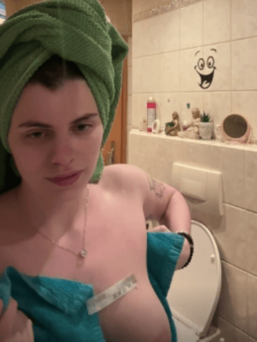 just a horny girl alone in the shower without her daddy