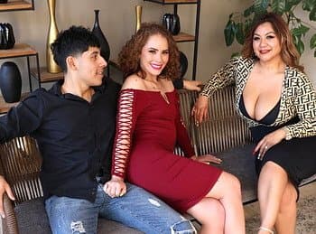 Hot Big Tit Latina MILF Seduces Stepsons Girlfriend, then leads to a 3 way.