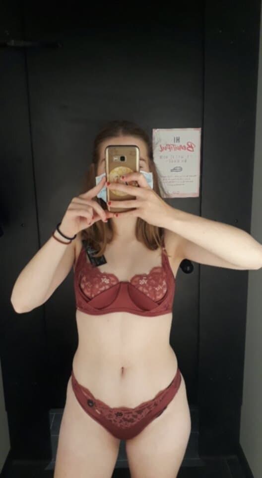 Click to view full size Dressing room cutie