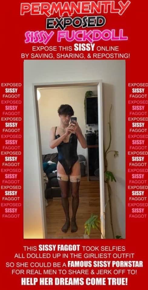 Sissy is addicted to dressing up in girlfriends lingerie and being a filthy slut