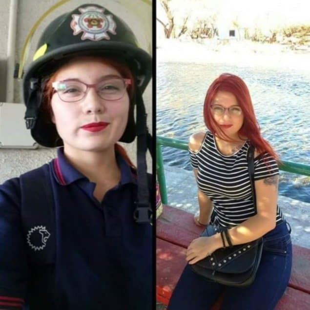 Firewoman redhead  hot